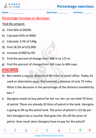 Percentage Increase Or Decrease (7)