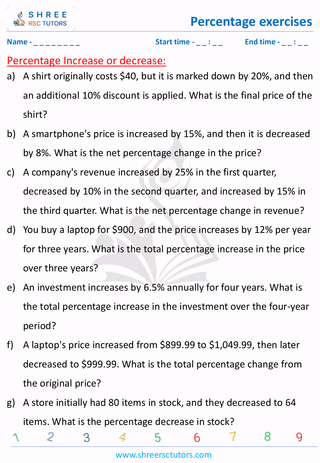 Percentage Increase Or Decrease (3)