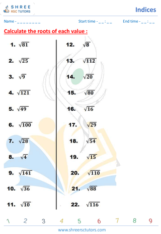 Find The Power And Roots Of Number (3)