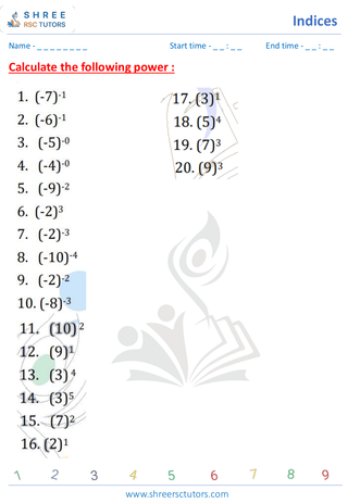 Find The Power And Roots Of Number (9)