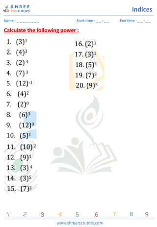 Find The Power And Roots Of Number (10)