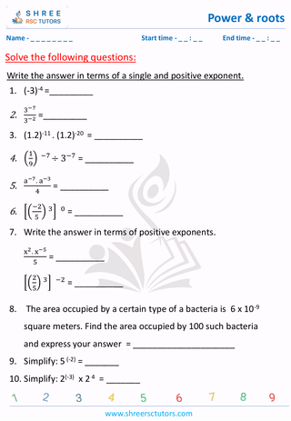 Zero And Negetive Exponents (2)