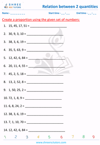 Forming Proportions (4)