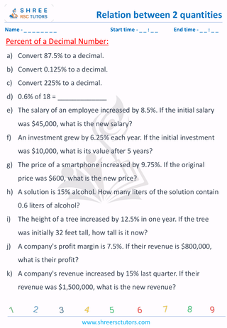 Percent Of A Decimal Number (4)