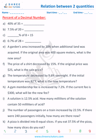 Percent Of A Decimal Number (3)