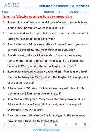 Word Problems On Proportions (5)
