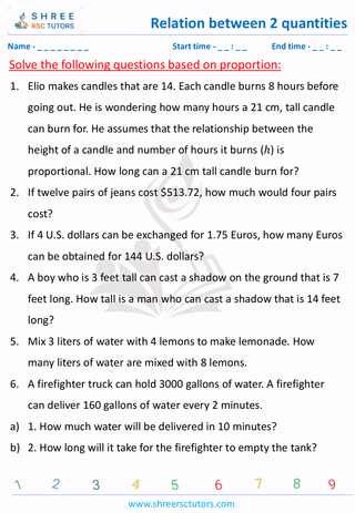 Word Problems On Proportions (3)