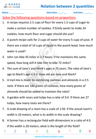 Word Problems On Proportions (9)