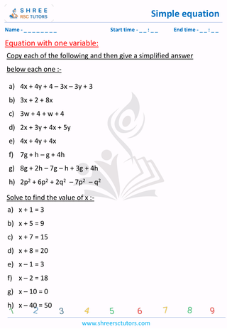Equation With One Variable (3)