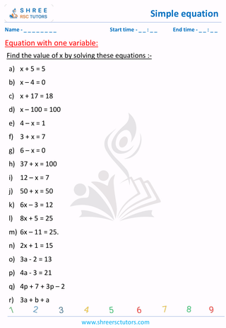 Equation With One Variable (5)