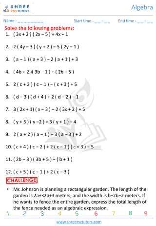 Multiply Brackets  Simple 6