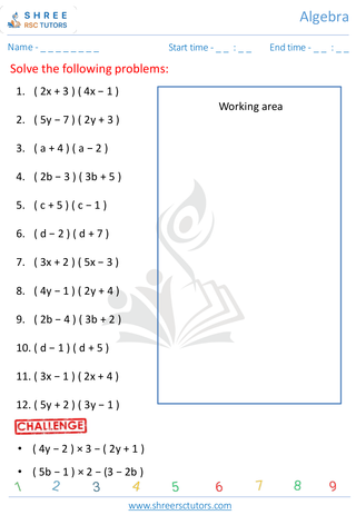 Multiply Brackets  Simple 4