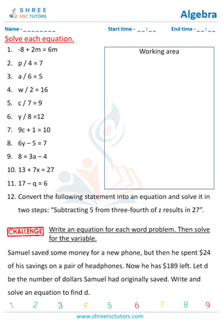 Writing Equations (1)