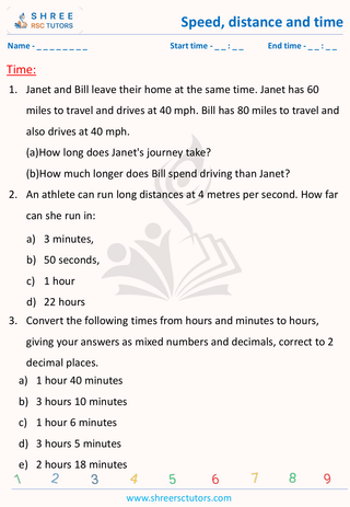 Calculate Time (5)