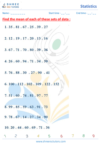 Average, Mode, Median And Range (6)