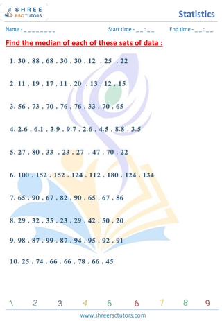 Average, Mode, Median And Range (3)