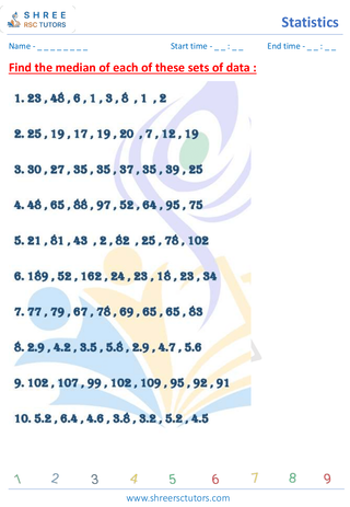 Average, Mode, Median And Range (4)