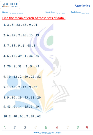 Average, Mode, Median And Range (5)