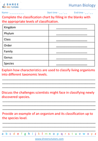 Classification Of Living Organisms 5