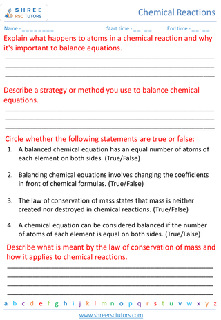 Balancing Chemical Equations 3