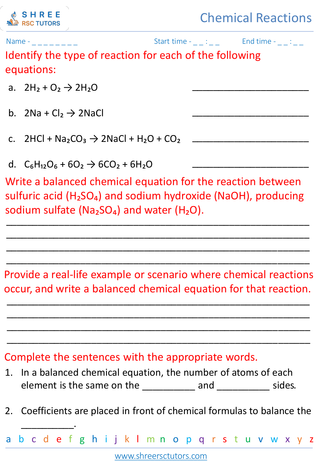 Balancing Chemical Equations 6