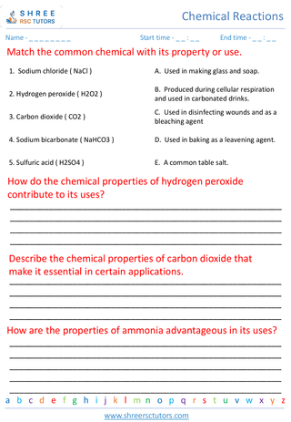 Properties And Uses Of Common Chemicals 1