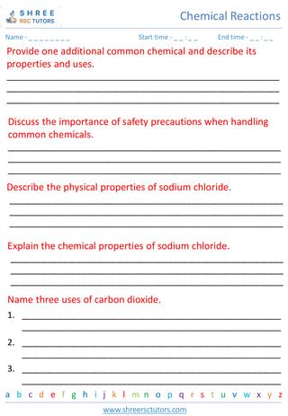 Properties And Uses Of Common Chemicals 3