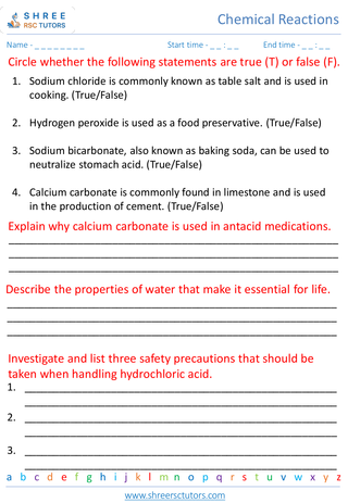 Properties And Uses Of Common Chemicals 4