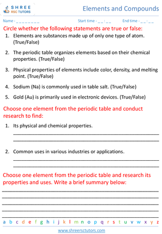 Properties And Uses Of Elements 6