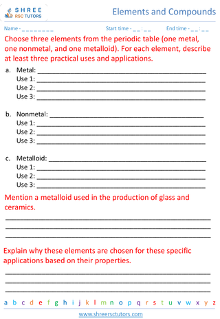 Properties And Uses Of Elements 5