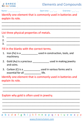 Properties And Uses Of Elements 1
