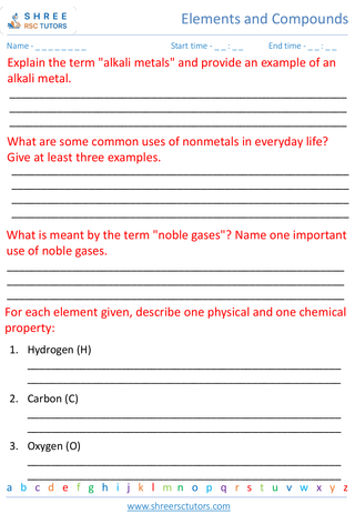 Properties And Uses Of Elements 3