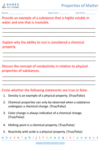 Physical And Chemical Properties Of Substances 3