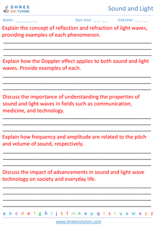 Properties Of Sound And Light Waves 5