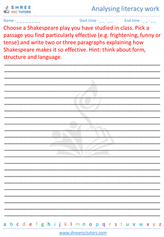 Analysing Literacy Work 5