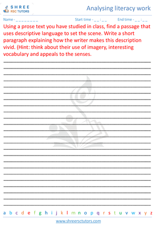 Analysing Literacy Work 10