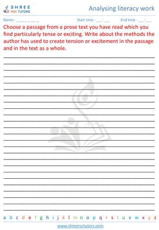 Analysing Literacy Work 4