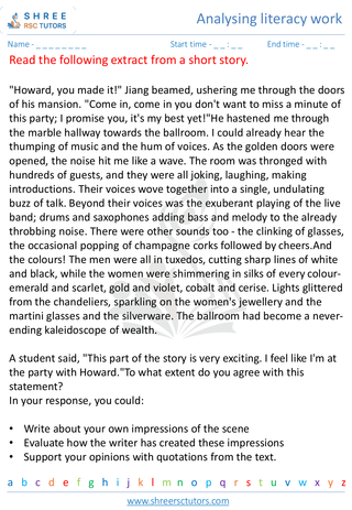 Analysing Literacy Work 6