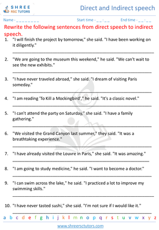 Direct And Indirect Speech 9