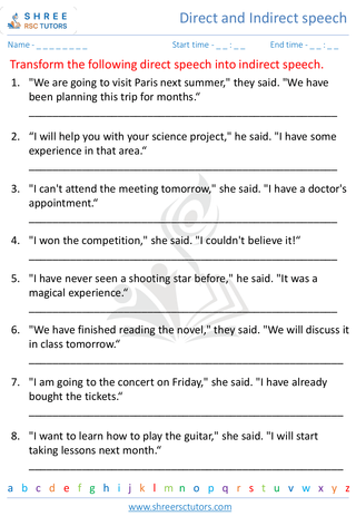 Direct And Indirect Speech 1