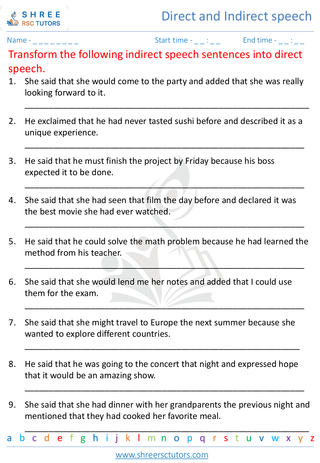 Direct And Indirect Speech 4