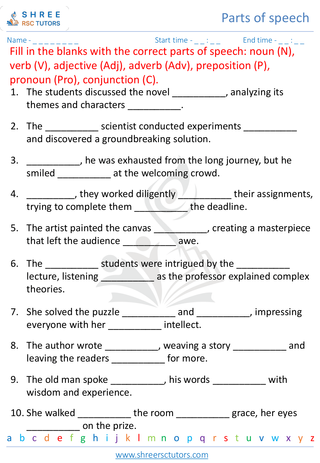 Parts Of Speech 8