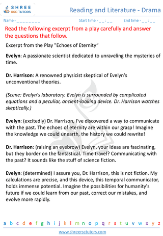 Reading And Literature   Drama 6