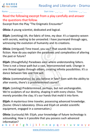 Reading And Literature   Drama 3