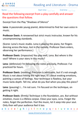 Reading And Literature   Drama 4