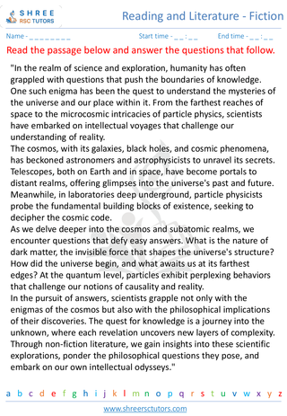 Reading And Literature Non Fiction 3