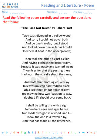 Reading And Literature   Poem 2