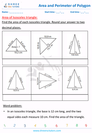 Area Of Isosceles Triangle (3)