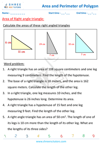 Area Of Right Angle Triangle (7)