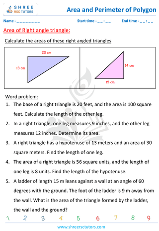 Area Of Right Angle Triangle (1)